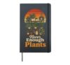 Plant Lover Never Enough Plants Vintage Houseplant Gift Hardcover Journal, Black