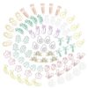 Plant Shaped Paper Clips 80-Count: 16 Cute Funny Paper Clips Assorted Colors - Rust-Resistant - Holds 50 Sheets Fun Office Supplies Bookmark Clips School Home