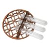 Plant Terrarium with Wooden Stand for Hydroponic Plants Test Tube Vase