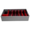 Plastic Divided Storage Five Compartment Cash Drawer Tray for Offices