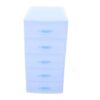 Plastic Five Drawer Organizer Cabinet for Desktop Storage