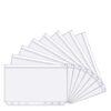 Plastic Folders, 6.5 x 4.4 Inch 6 Ring Holes Water Resistant Tear Resistant Translucent Design Folders,Water Resistant Tear Resistant Plastic Pocket Folders for Office Home Indoor Daily Use，12