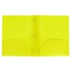 Plastic Folders with Pockets, 5 Pack 9x11 Inch Easy to Carry Colored Heavy Duty Durable 2 Pocket File Folders,Multifunctional Long Lasting Tear Resistant Folders for Home Office Business (Yellow)