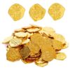 Plastic Gold Pirate Coins Bulk Set of 50 for Treasure Hunt,Novelty Party