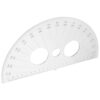 Plastic Half Circle Protractor 0 to 180 Degrees for Angle Measurement