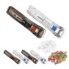 Plastic Handheld Push Clip Binder with Refill Clips for Paper