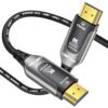 Plenum Rated HDMI Cable(CMP) 100FT-8K 48Gbps Fiber Optic HDMI 2.1 Cord