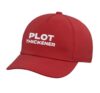 Plot Thickener Fun Book Fair Book Lover Joke Adjustable Printed Baseball Hat, Red