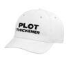 Plot Thickener Fun Book Fair Book Lover Joke Adjustable Printed Baseball Hat, White