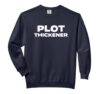 Plot Thickener Fun Book Fair Book Lover Joke Comfort Colors Adult Sweatshirt