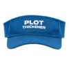 Plot Thickener Fun Book Fair Book Lover Joke Sport Sun Visor, Adult, One Size, Royal Blue
