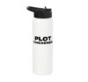 Plot Thickener Fun Book Fair Book Lover Joke Stainless Steel Insulated Water Bottle