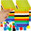 Plukeen 1200 Pcs Math Linking Cubes Counting Blocks Connecting Cubes Linking Building Blocks for STEM, Spatial Intelligence, Counting,and Creativity, 10 Colors