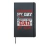 Plumbing Plumber Dad Vintage Plumber By Day World's Best Dad Hardcover Journal, Black