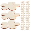 Plum Blossom Cutouts Rustic Decor Wooden 40pcs DIY for Unfinished