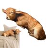Plush Pig Cushion - Soft Stuffed, Animal Pillow - 15.7 Inch Toy for Couch