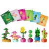 PLUS PLUS Playful Plant Packets, 6 Pack - 3D Puzzle Building Block Set