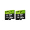 PNY 128GB Elite-X Prime C10 U3 V30 A2 microSDXC Flash Memory Card 2-Pack