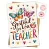 Podagree Grateful for You Teacher Card Teacher's Day, Back to School Cards