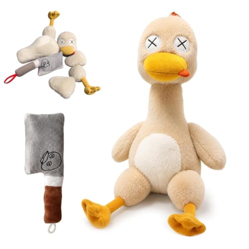 Podanri Magnetic Salted Duck Plush Toy Stuffed Animal Detachable Animals, Detachable Poseable Design, Detachable Fridge Magnet, Soft Stuffed Animal, Fits Metal Surfaces, Creative Desk Decor (1pc)