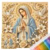 POETRYDRAW Cross Stitch Kit 14CT 30x30cm (Virgin Mary)