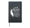 Poet Writer Pen Is My Voice Poetry Thoughts Quill Quote Hardcover Journal, Black