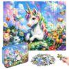 Pogiimi 60 Pieces Unicorn suzzles for Kids Ages 4-8, Kids Puzzle