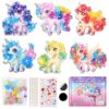 Poke-in Art Kit Unicorns DIY Art Craft Kit for Kids 12 Set 6 Designs