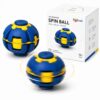 PoKraft 3D Printed Spin Ball Fidget Toy, Mechanical Desk Toy, Age 14+ (Blue)