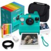 Polaroid Now Generation 3 i-Type Instant Camera in Teal + 8 Film Bundle