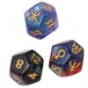 Polyhedral Dice Set Durable Interactive Lightweight for Gaming Plastic (Gradient Color)