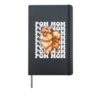 Pom Mom Mama Pomeranian Dog Mother's Day Coquette Bow Hardcover Journal, Black