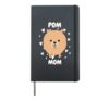 Pom Pomeranian Mom Mummy Mama Mum Mommy Mother Hardcover Journal, Black