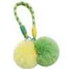 Pom Pom Luggage Identifiers for Suitcases, Neon Fluffy Bag Charms with Heavy Duty Braided Rope, High Visibility Suitcase Markers, Travel Essentials for Easy Identificatione