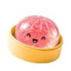 Pomya Steamed Bun Squeeze Ball Slow Rising Sensory Item Soft TPR Design, Soft TPR Steamed Bun Squeeze Ball with Slow Rising Texture and Cute Design for Desk, Classroom and Party use. (Glitter Pink)