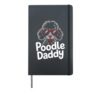 Poodle Daddy Dog Owner Humor Hardcover Journal, Black