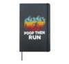 Poop Then Run Funny running Quotes for Marathon runners Hardcover Journal, Black