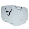 Pop-Up Mesh Triple Sort Laundry Basket with Three Compartments, White