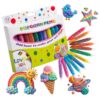 Popcorn Pens 3D Art Kit, 12 Colors Heat Activated Puffy Bubble Drawing Pens