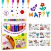 Popcorn Pens 3D Art Puffy Bubble Pen Set Crafts & Kids DIY Craft Drawing