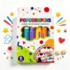 POPCORN PENS 3D Puffy Set, Heat Activated Art Markers for DIY Crafts, 6 Colors