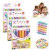 Popcorn Pens, Puffy Popcorn Pens 3D Relief Art Pen Bubble Markers for Kids