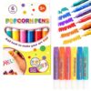 Popcorn Pens Puffy, Popcornpens Art, Create Raised 3D Puffy with Bubble Pens, For Greeting Birthday Cards