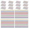 POPETPOP 20pcs Colorful Glitter Star Stickers for Reward Glossy Finish and Easy Application Paper Five-Pointed Star Decals for Classroom Grading and Scrapbooking for Teachers