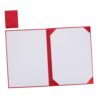 POPETPOP Red Graduation Certificate Holder Folder with Padded Hard Cover and Corner Slots, Paper Filling + Sponge + PVC Material, Multipurpose Document Protection for Diploma