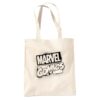 popfunk Marvel Comics Spray Stencil Logo Grocery Travel Reusable Tote Bag, Natural, 38X42Cm