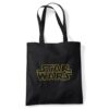 popfunk Star Wars Logo Grocery Travel Reusable Tote Bag, Black, 38X42Cm