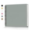 popotop 8x8 Inch Scrapbook Photo Album, 60 Page Decorative Kraft Paper Book for 4x6 Pictures, DIY Memory Photo Albums as Gifts for Wedding Baby Christmas School Family