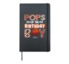 Pops of the Birthday Boy Basketball Lover Matching Hardcover Journal, Black