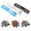 Portable Binder Clip Dispenser with Refill Clips for Documents